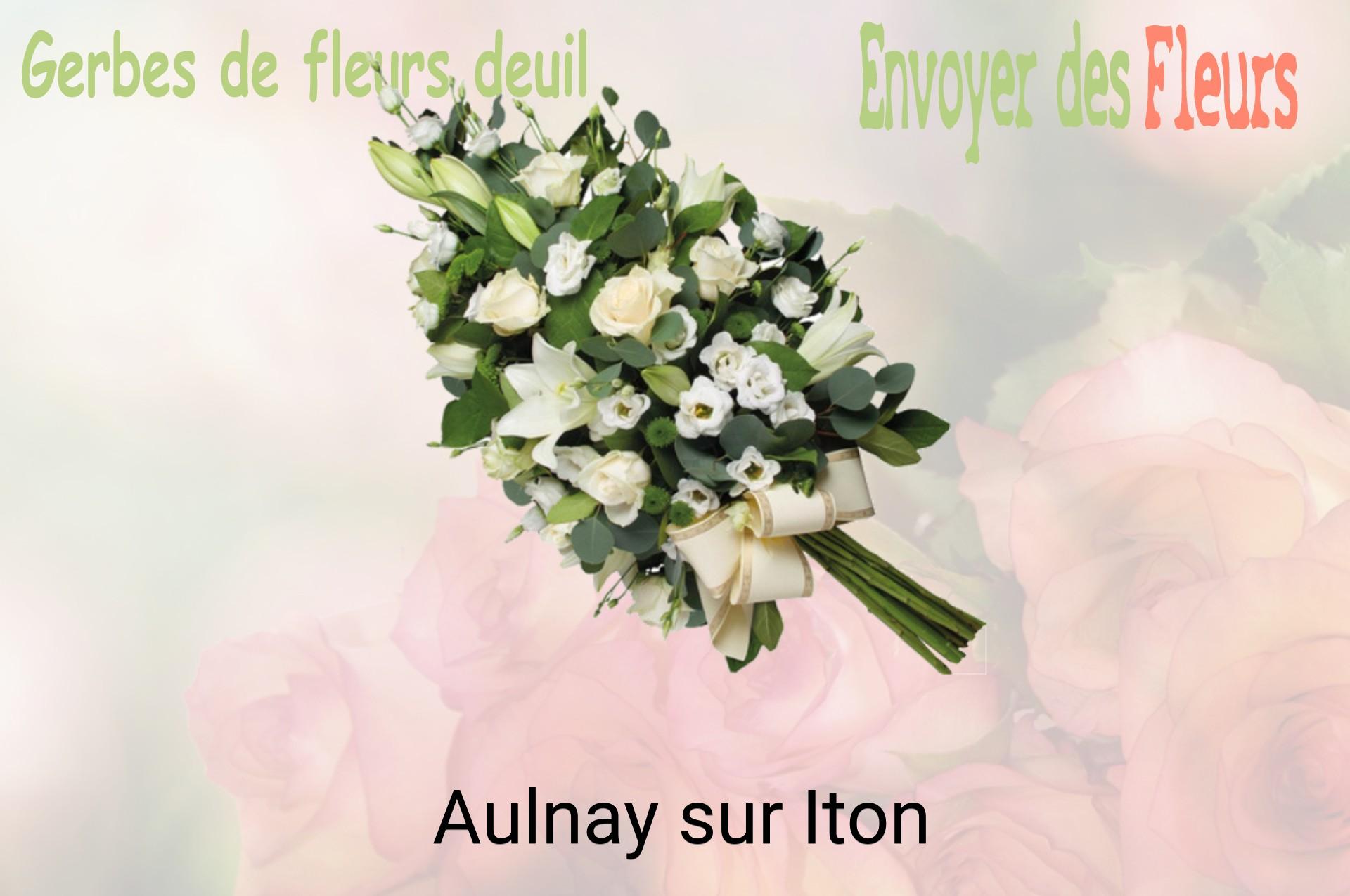 Gerbe de fleurs de deuil livrée à Aulnay-sur-Iton
